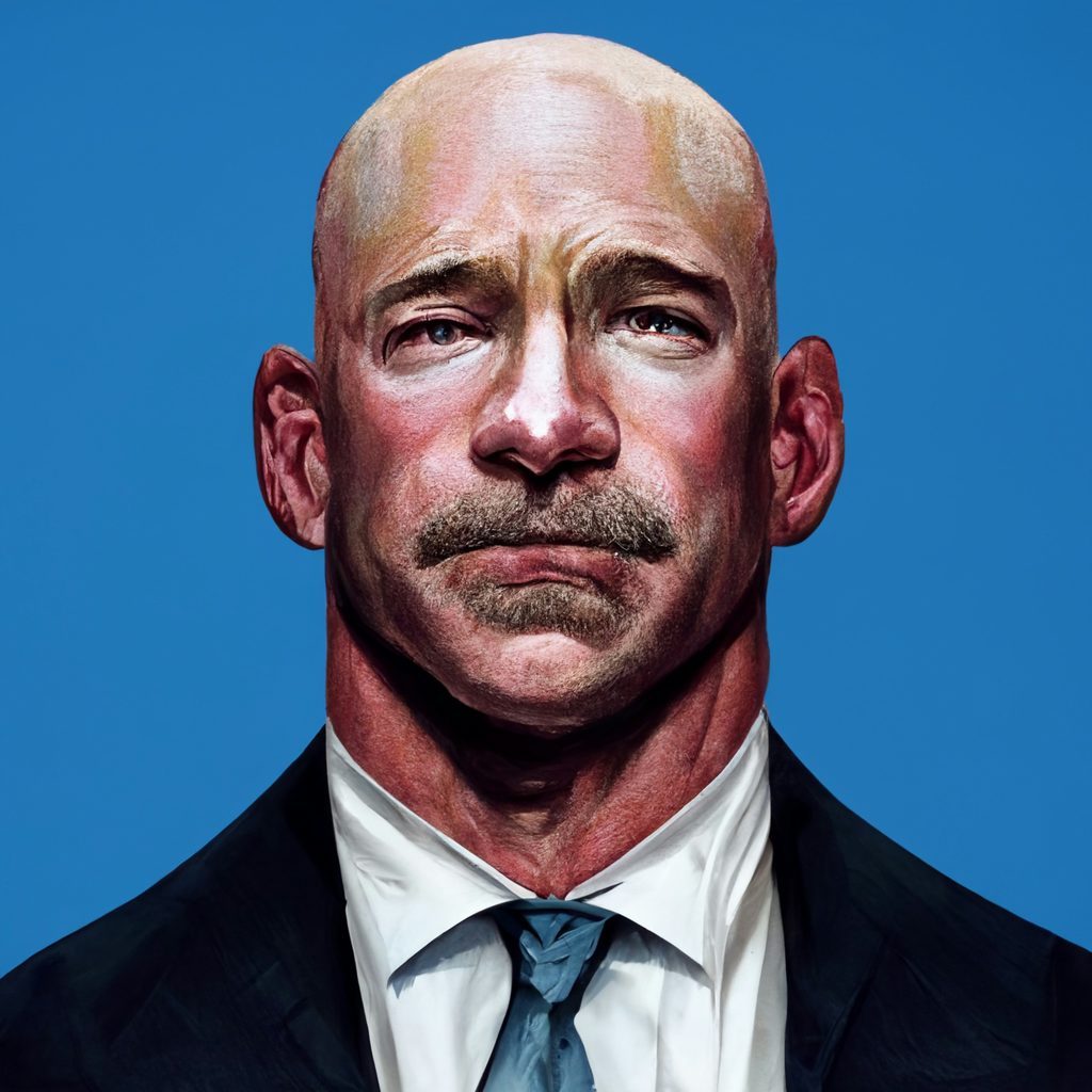 Jeff Bezos as Stone Cold Steve Austin